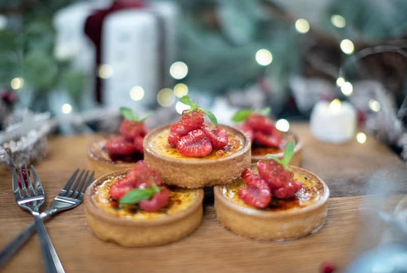 Lemon Tart with Raspberries