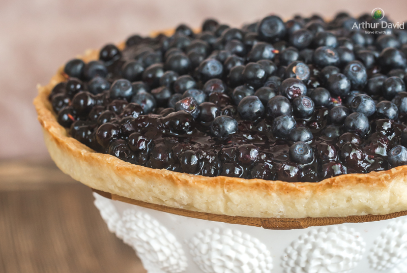 Gooseberry & Blueberry Tart
