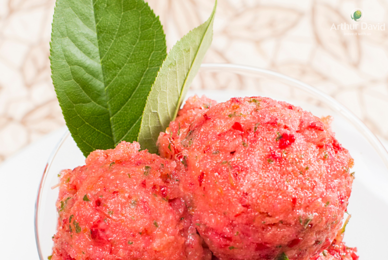 Cherry & Mint Sorbet