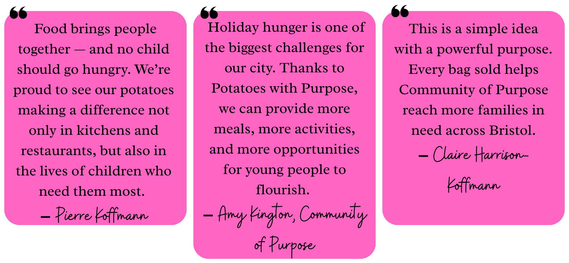 community of purpose, charity